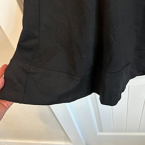 Cynthia Rowley structured black LBD black swing a-line dress zip back women's XL - Picture 3 of 8